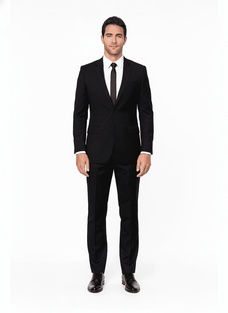 Merino Wool Light Gray Solid Business Suiting Fabric on jacket β AI-rendered by Nathan Tailors, a Hoi An tailor