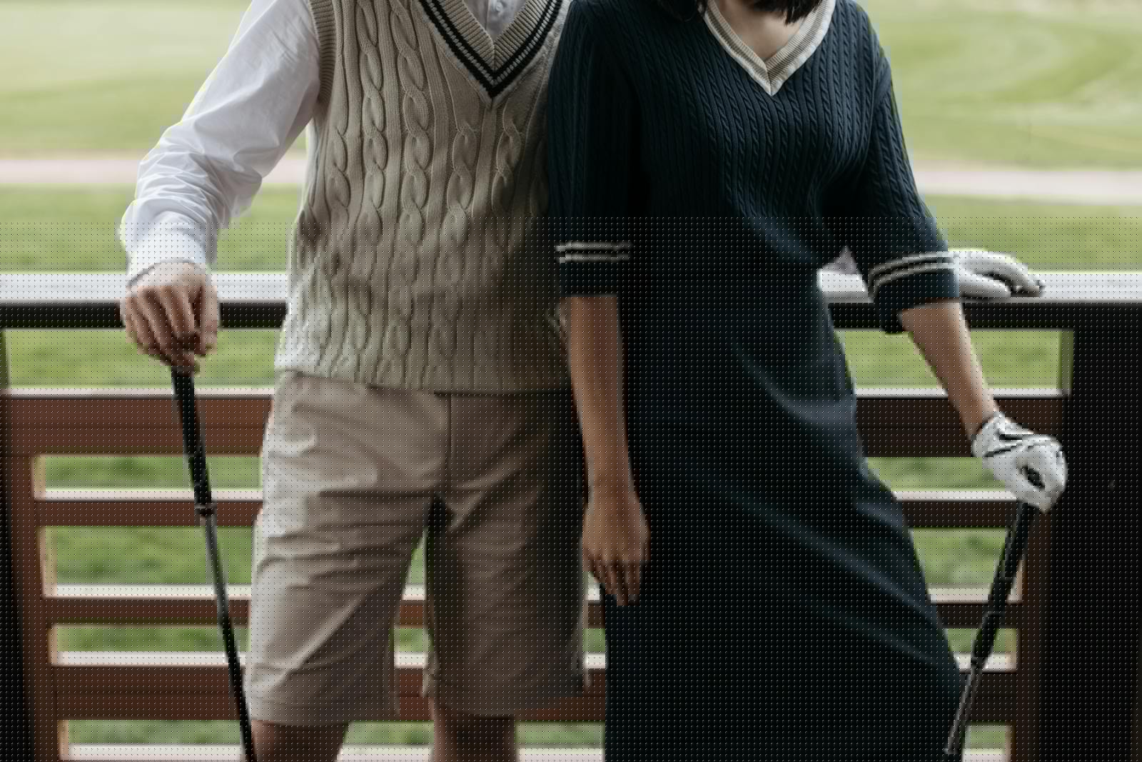 Country club members in tailored attire on the golf course — bespoke country club staff uniforms and private club blazer programs by Nathan Tailors in Hoi An